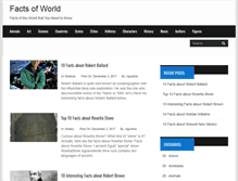 Tablet Screenshot of factsofworld.com